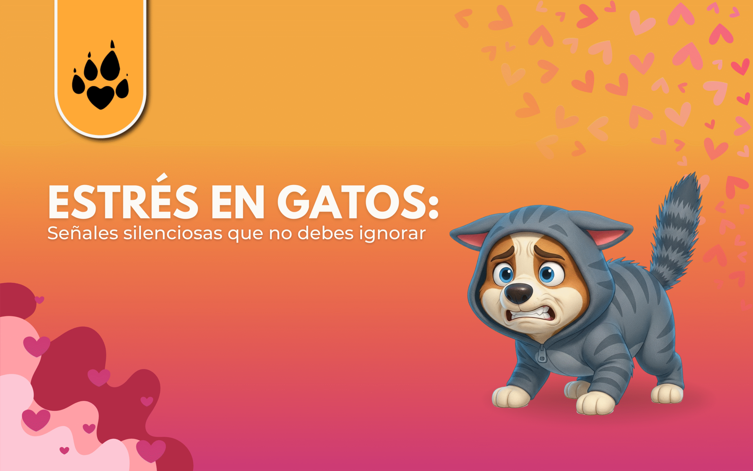 🐱 Estrés en gatos: señales silenciosas que no debes ignorar 
