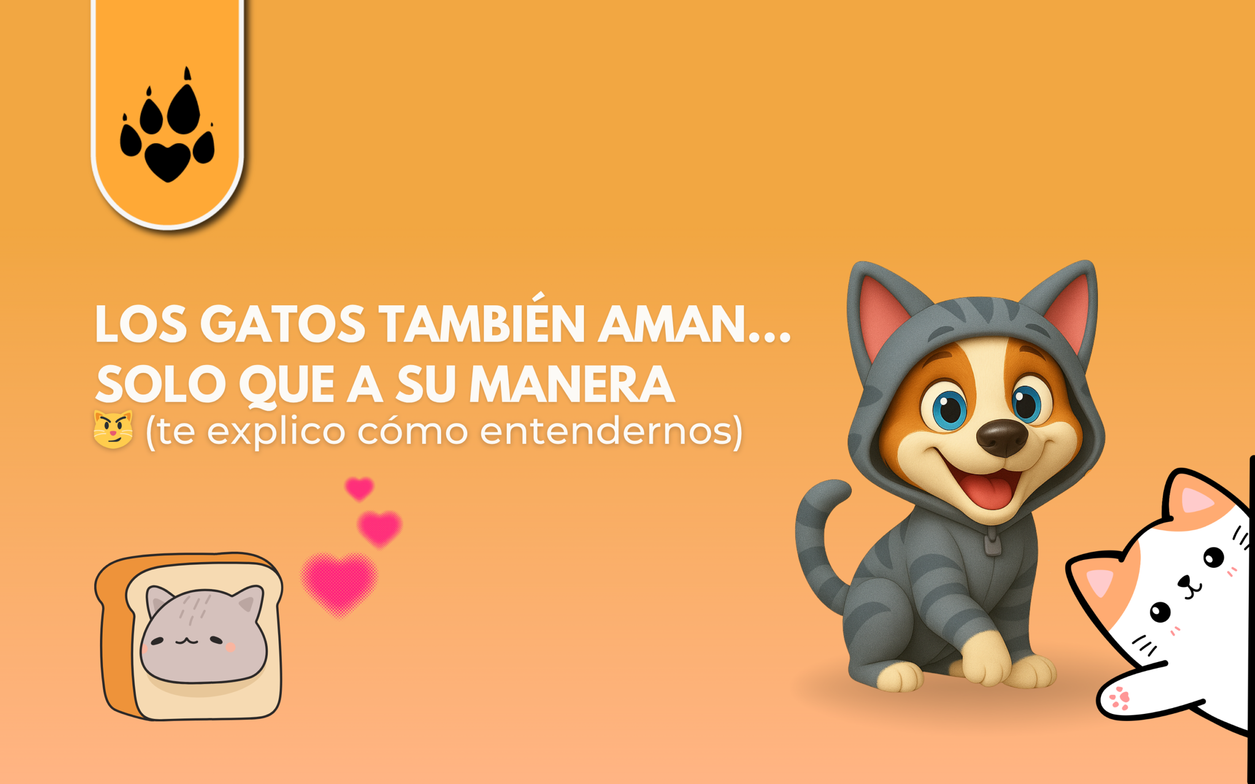 Los gatos también aman… solo que a su manera 😼(te explico cómo entendernos)” 