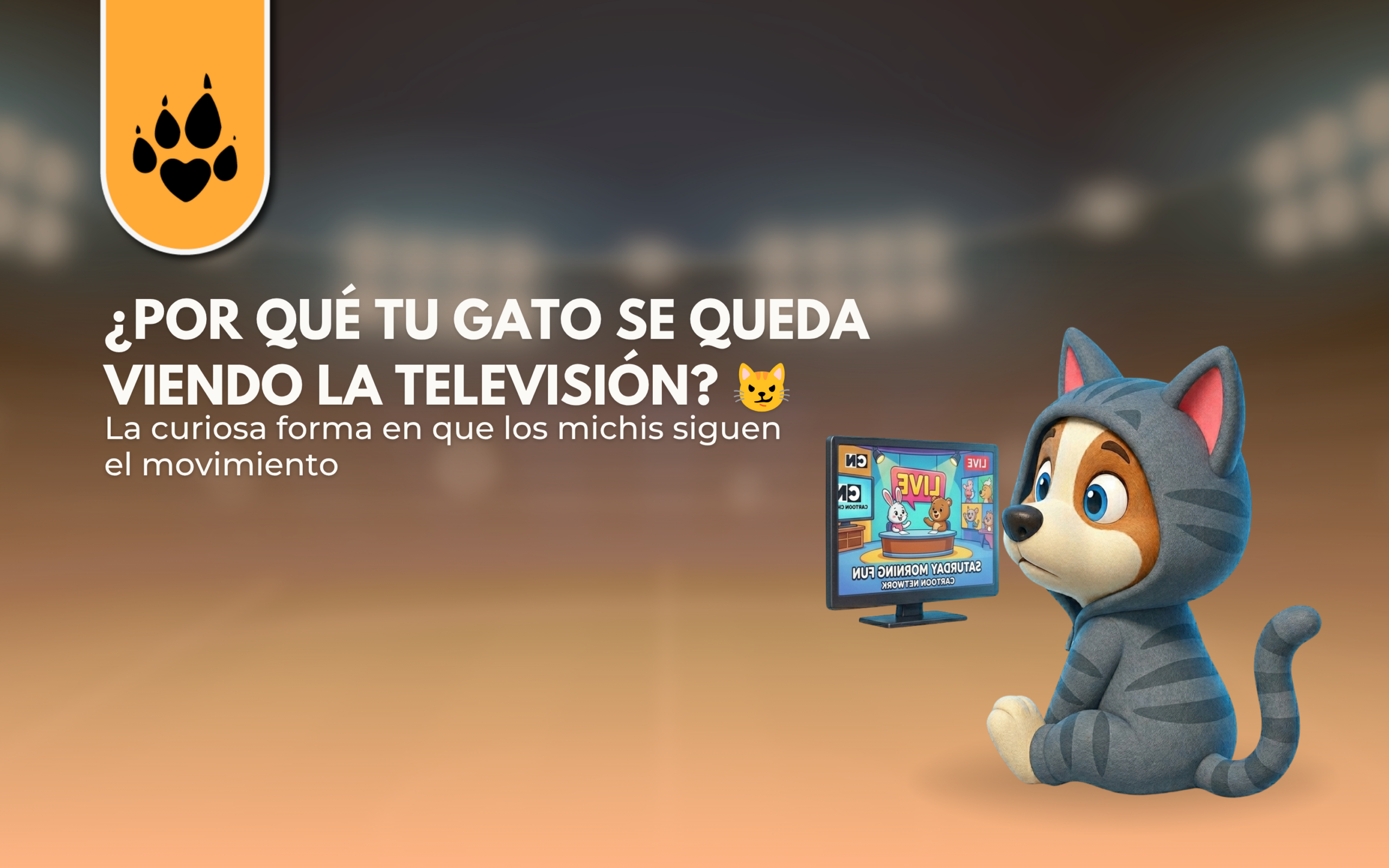 ¿Por qué tu gato se queda viendo la televisión?