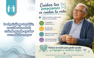 Ir al psicólogo también es cuidar la salud: cuándo puede ayudar a un adulto mayor