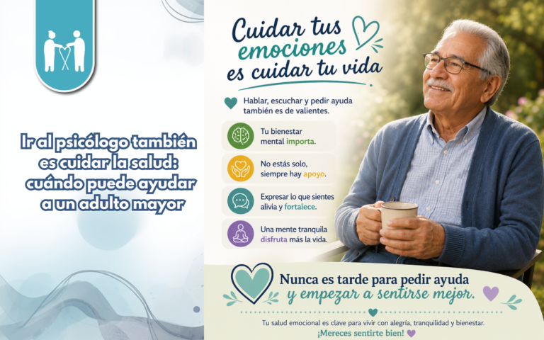 Ir al psicólogo también es cuidar la salud: cuándo puede ayudar a un adulto mayor