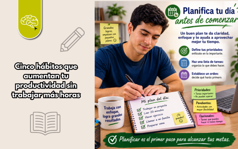 Cinco hábitos que aumentan tu productividad sin trabajar más horas