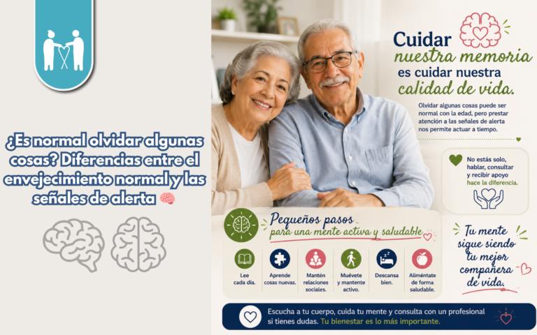 ¿Es normal olvidar algunas cosas? Diferencias entre el envejecimiento normal y las señales de alerta 🧠