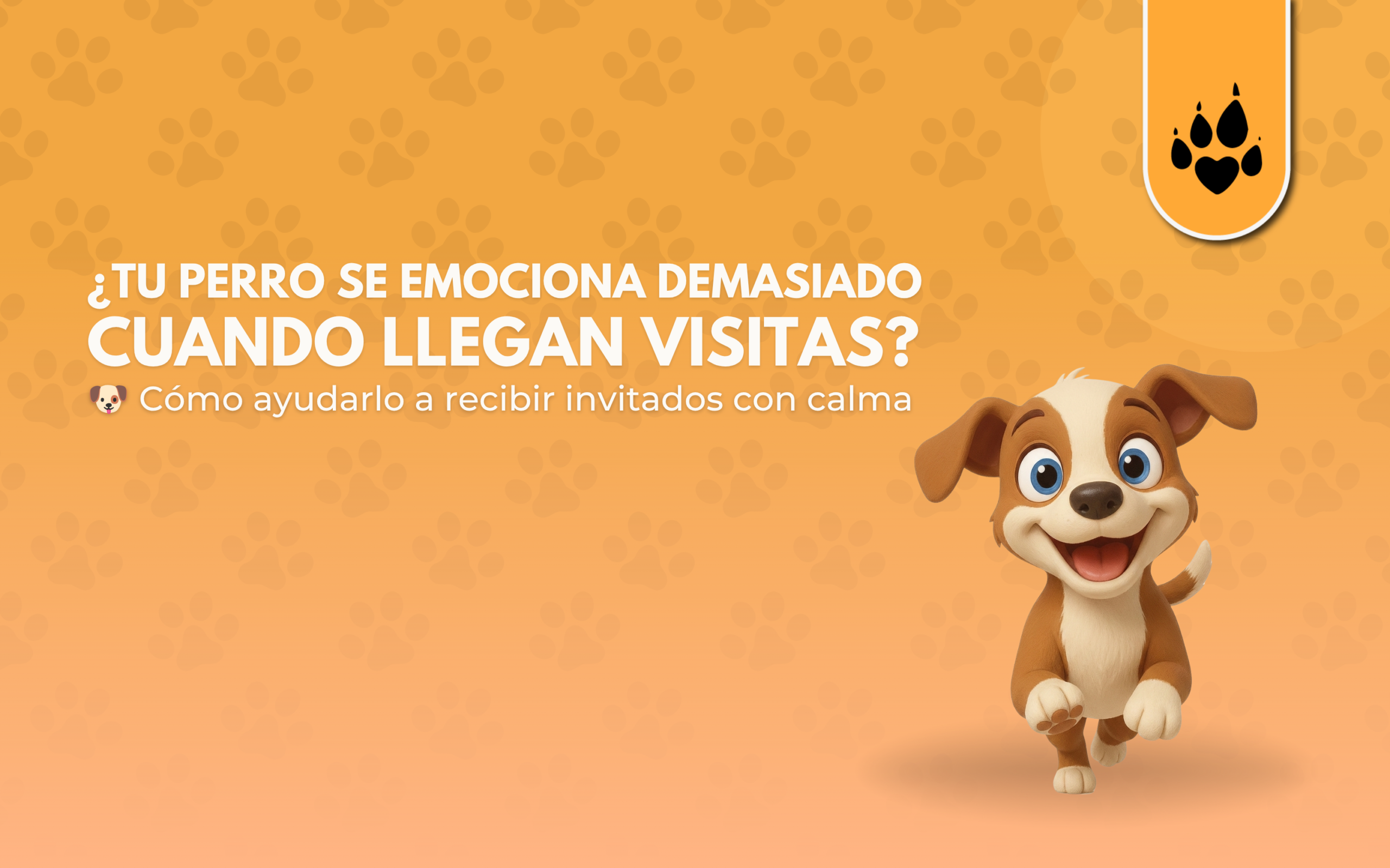 ¿Tu perro se emociona demasiado cuando llegan visitas?