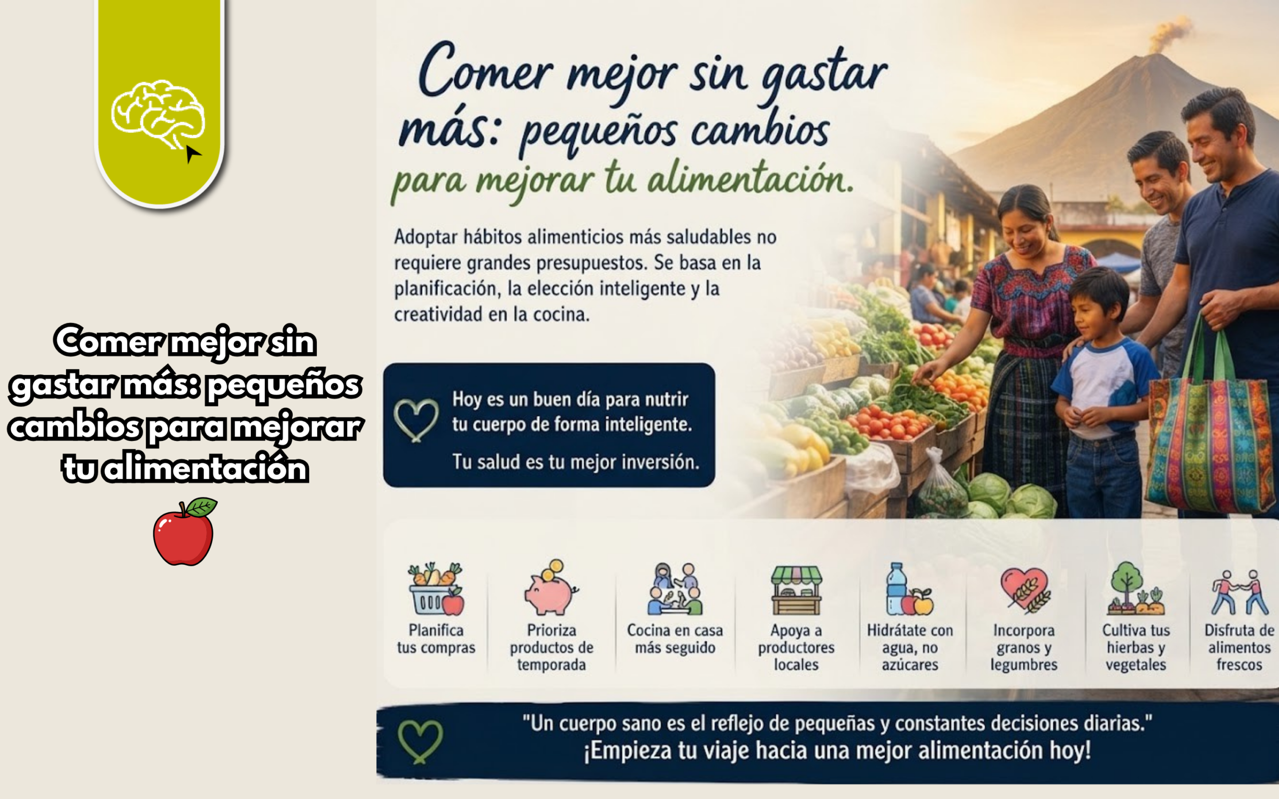 🍎 Comer mejor sin gastar más: pequeños cambios para mejorar tu alimentación