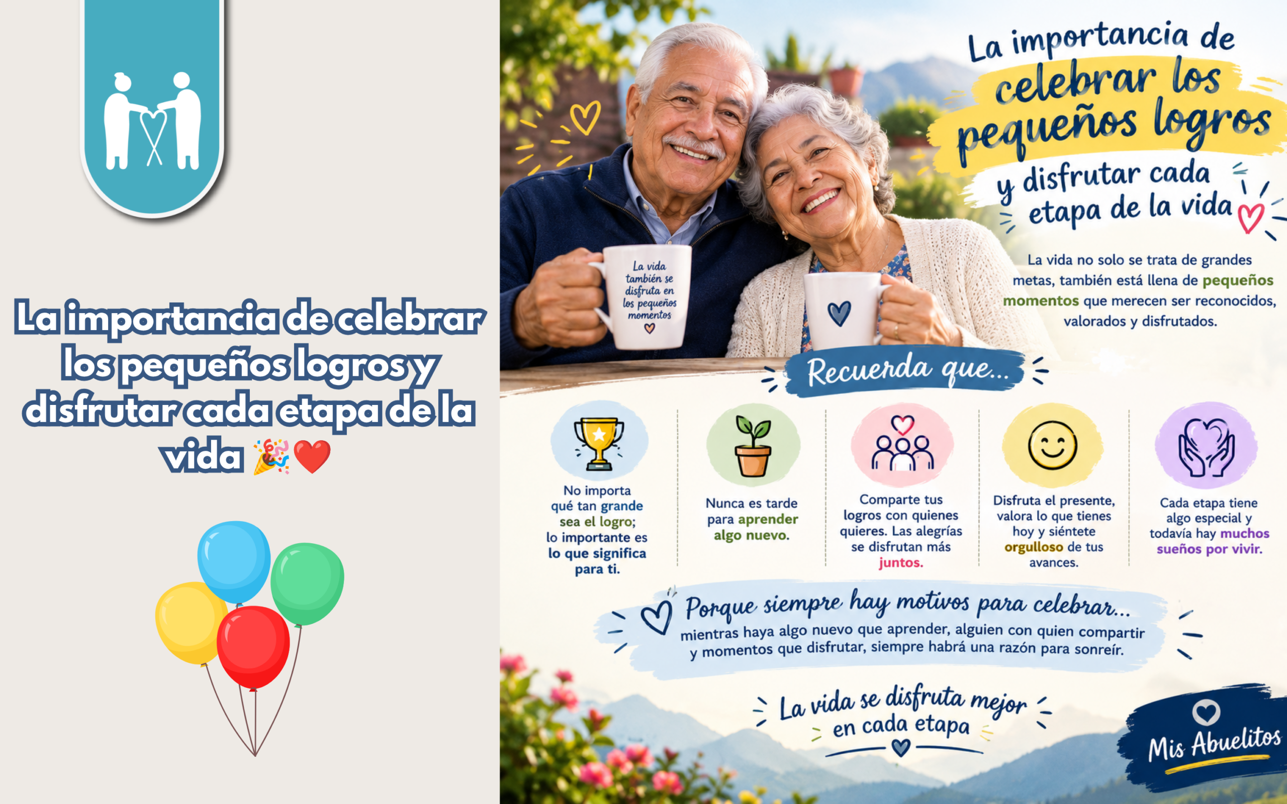 La importancia de celebrar los pequeños logros y disfrutar cada etapa de la vida 🎉❤️